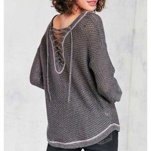 UO Kimchi Blue Lace Up Sweater (XS)
